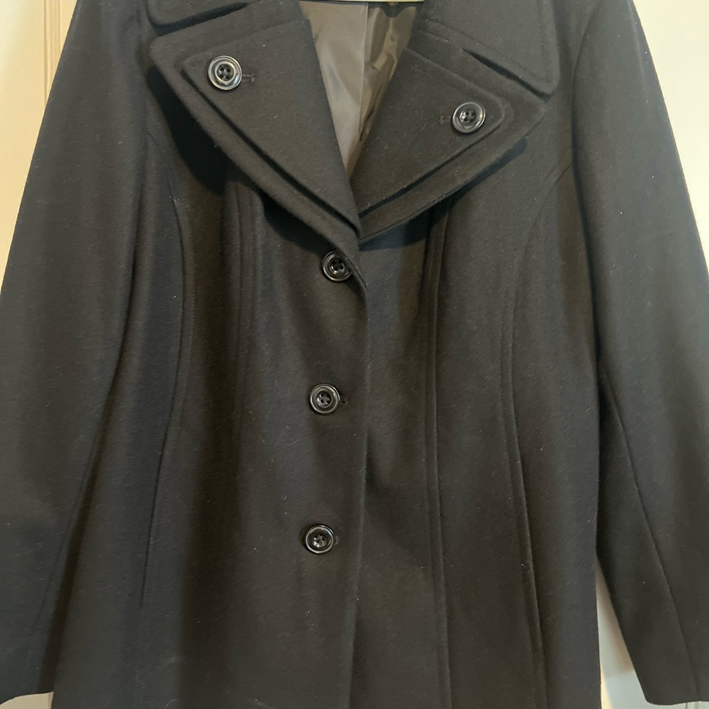 London Fog Classic Black Pea Coat